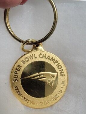 New England Patriots Six-Time Super Bowl Champions Keychain.